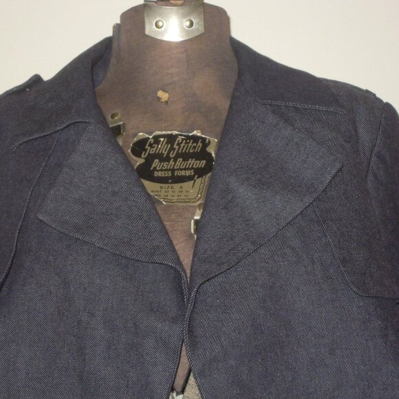 BCBGMAXAZRIA Gerald Denim Cropped Jean Jacket Blue Sz Small - Picture 9 of 10